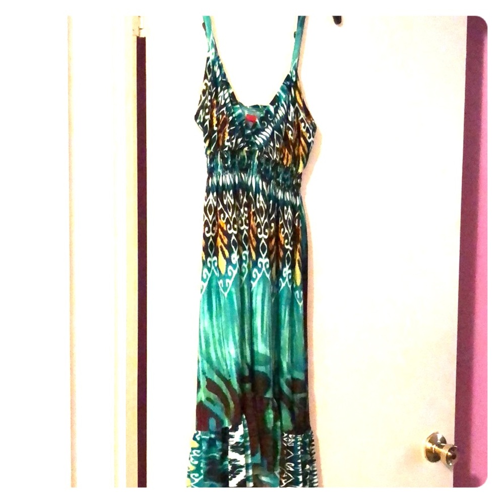 Island print BONGO sun dress size medium
